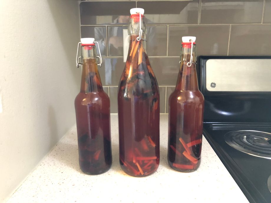 blackberry and blackberry ginger bottles